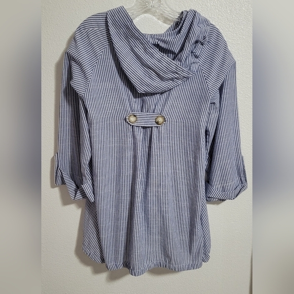 Sigrid Olsen size medium linen blend jacket/hoodie - Picture 10 of 12